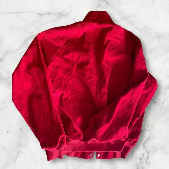 Vintage dead stock kbrand red snap button jacket